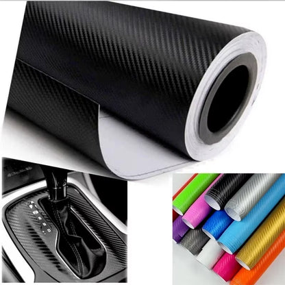 30x127cm 3D Carbon Fiber Vinyl Film for Automotive Interior Customization and Decoration