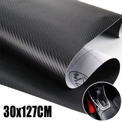 30x127cm 3D Carbon Fiber Vinyl Film for Automotive Interior Customization and Decoration
