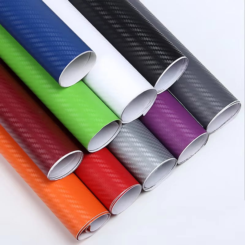 30x127cm 3D Carbon Fiber Vinyl Film for Automotive Interior Customization and Decoration
