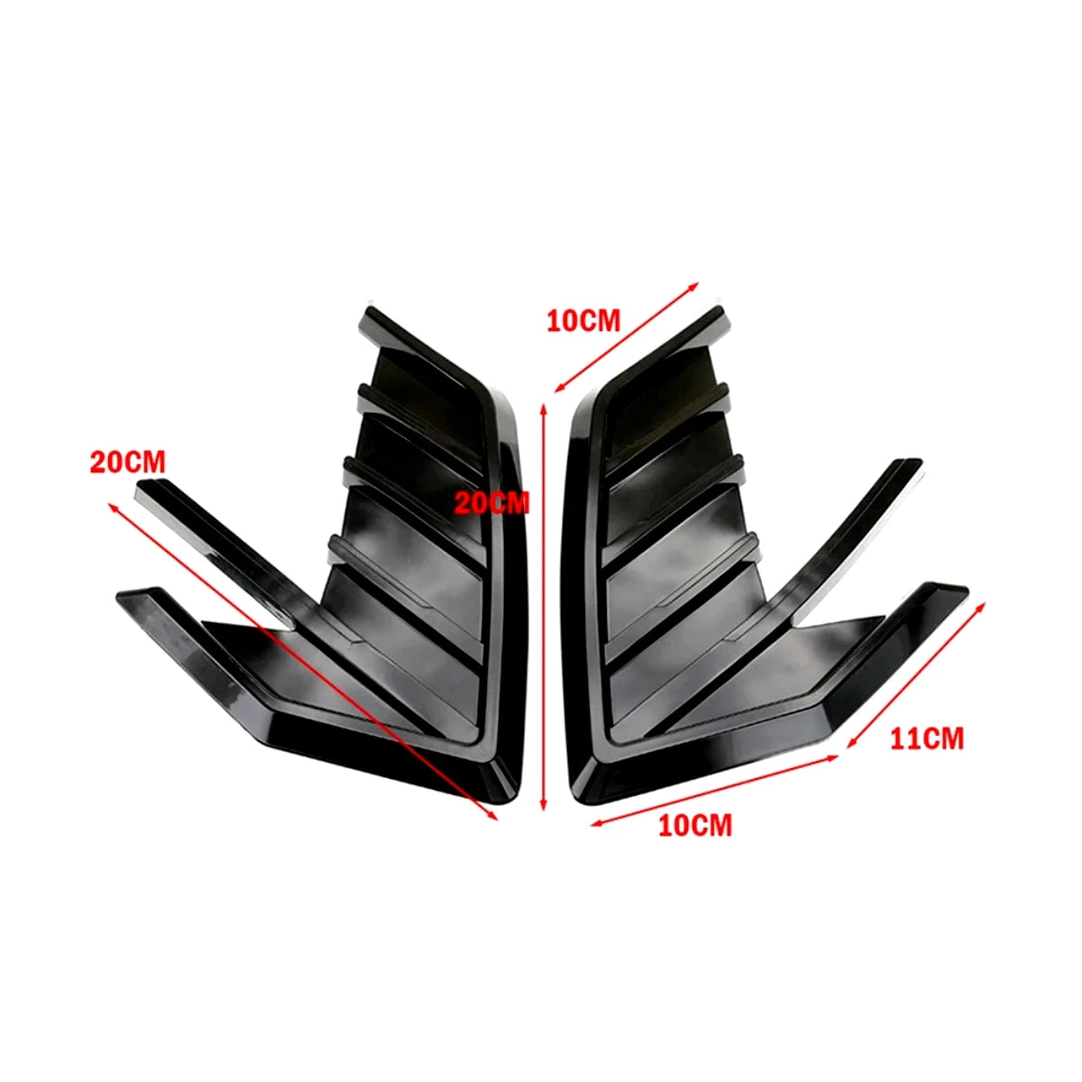 Universal Car Side Vent Fender Spoiler Outflow Vent Sticker for Audi A3, A4, A5, A6, A7, S3, S4, S5, S6, S7, RS3, RS4, RS5, RS6, RS7