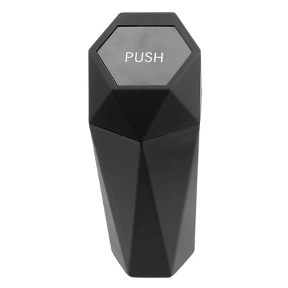 Portable Automotive Trash Bin with Lid - Leak-Proof Mini Garbage Can for Car, Home, Bedroom, and Office