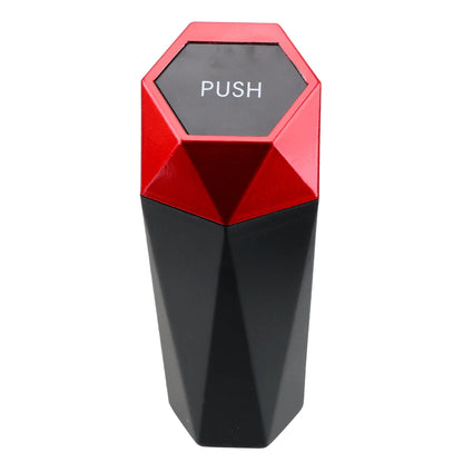 Portable Automotive Trash Bin with Lid - Leak-Proof Mini Garbage Can for Car, Home, Bedroom, and Office