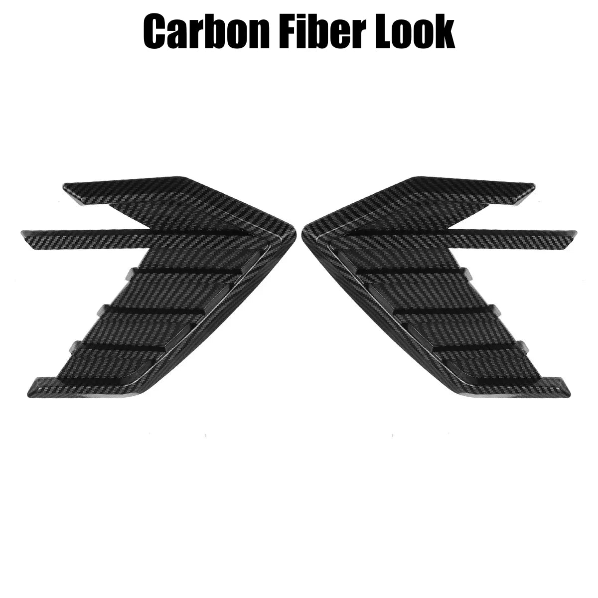 Universal Car Side Vent Fender Spoiler Outflow Vent Sticker for Audi A3, A4, A5, A6, A7, S3, S4, S5, S6, S7, RS3, RS4, RS5, RS6, RS7