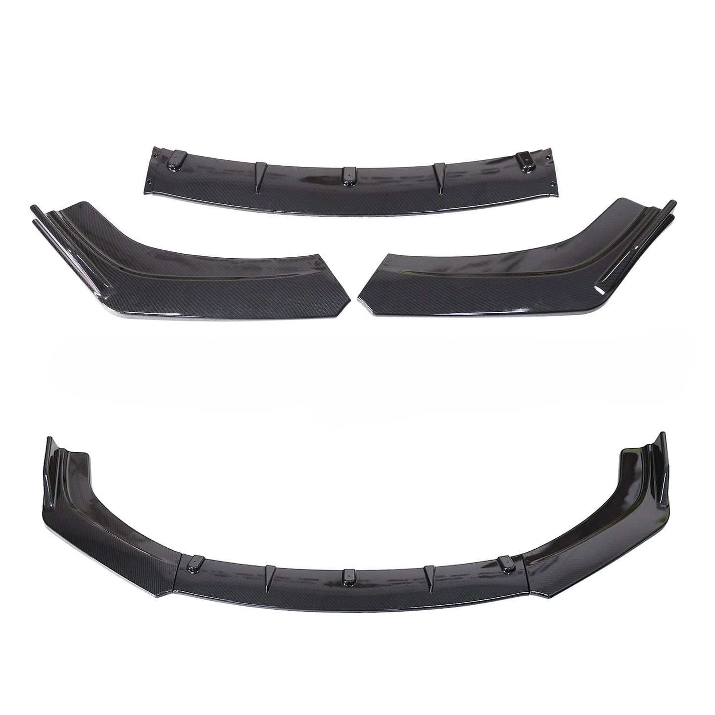 Universal Front Lip Bumper Blade Lower Splitter Spoiler for Audi A3, A4, A5 B9 - Body Kit Tuning Component
