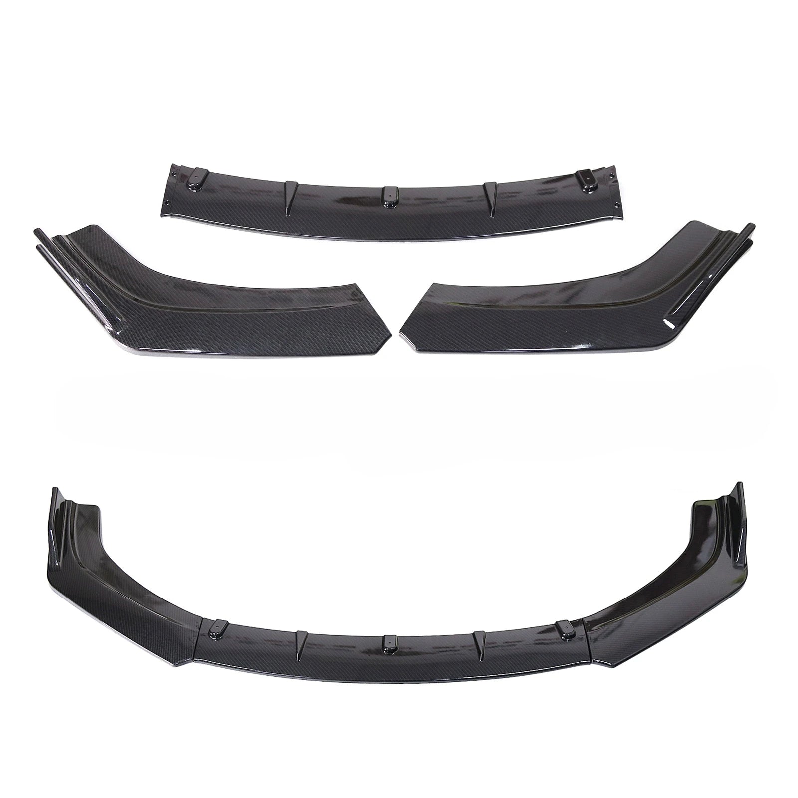 Universal Front Lip Bumper Blade Lower Splitter Spoiler for Audi A3, A4, A5 B9 - Body Kit Tuning Component