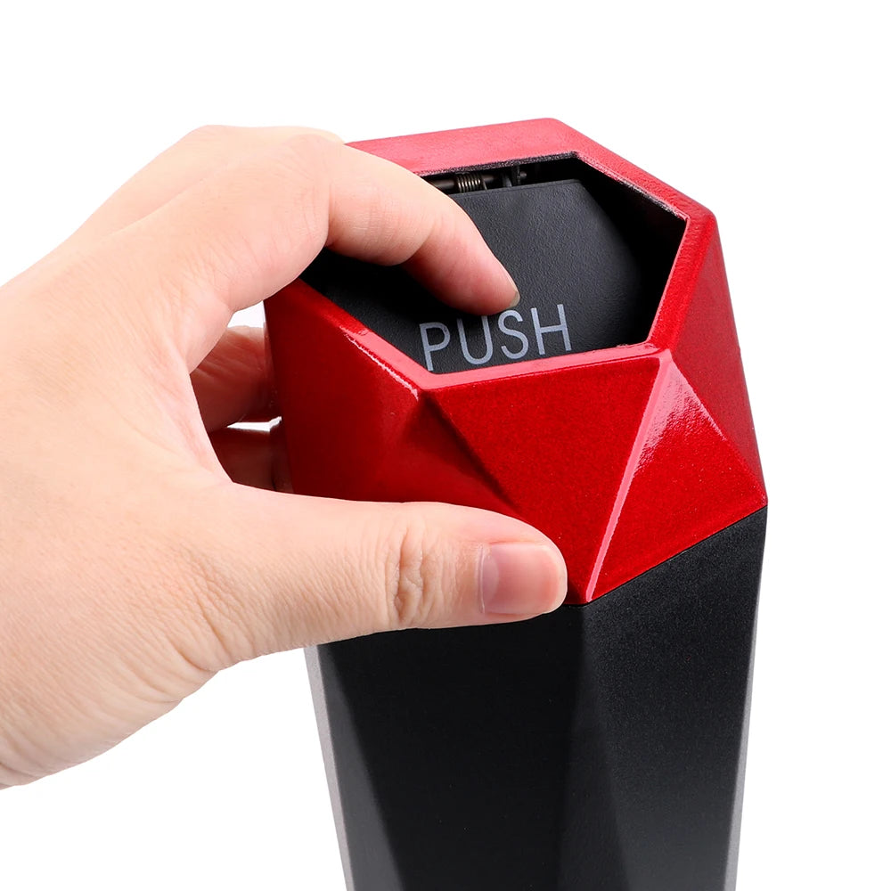 Portable Automotive Trash Bin with Lid - Leak-Proof Mini Garbage Can for Car, Home, Bedroom, and Office